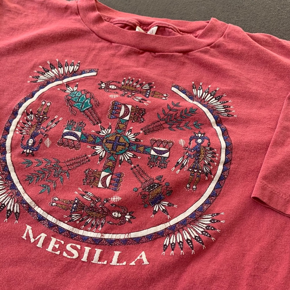 Vintage Mesilla Tribal Aztec Single Stitch Tshirt - Picture 3 of 7